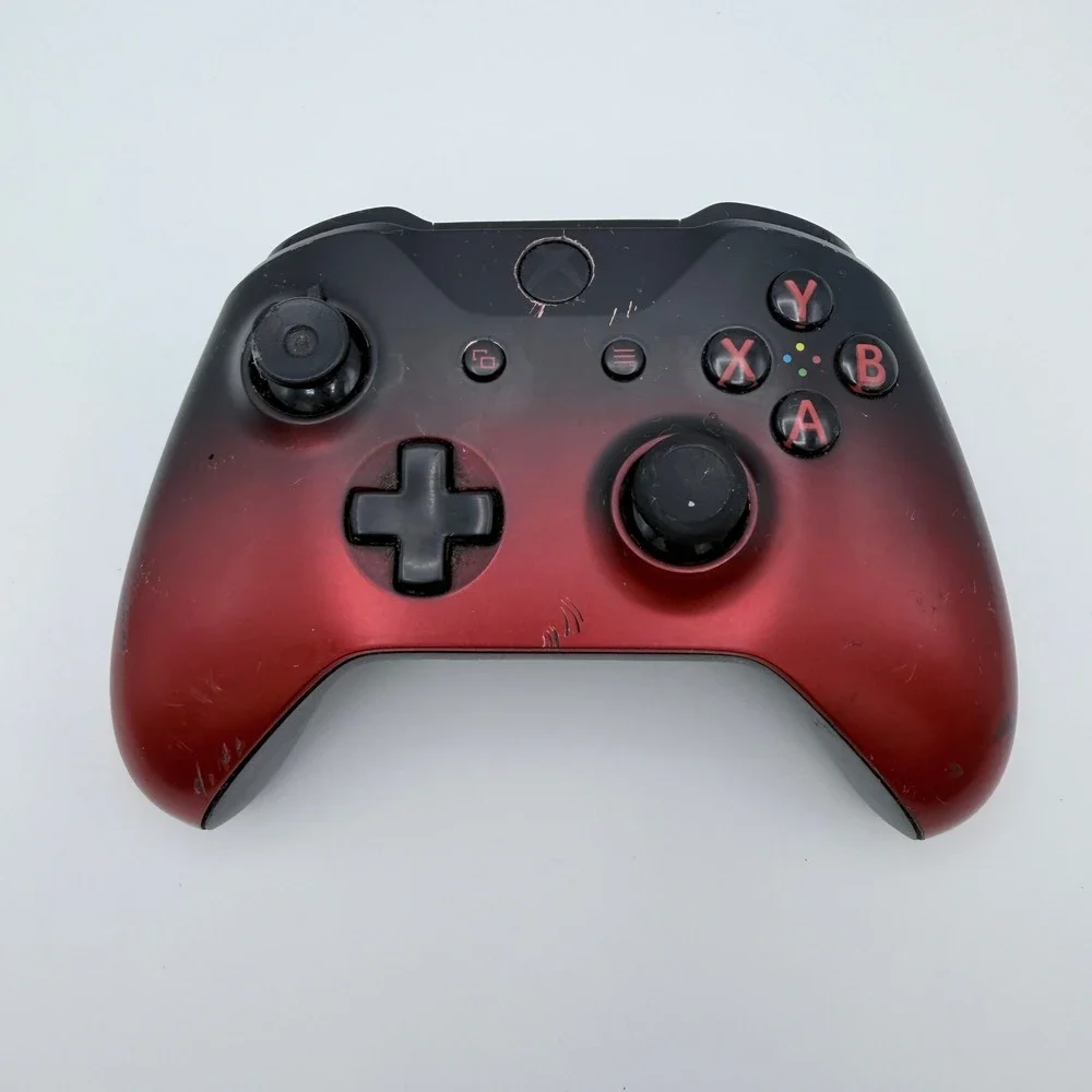 Microsoft Xbox One Wireless Controller Model 1708 Volcano Shadow Red Black